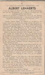 Concentratiekamp oorlogsslachtoffer 40-45 Albert Lenaerts, Ophalen of Verzenden