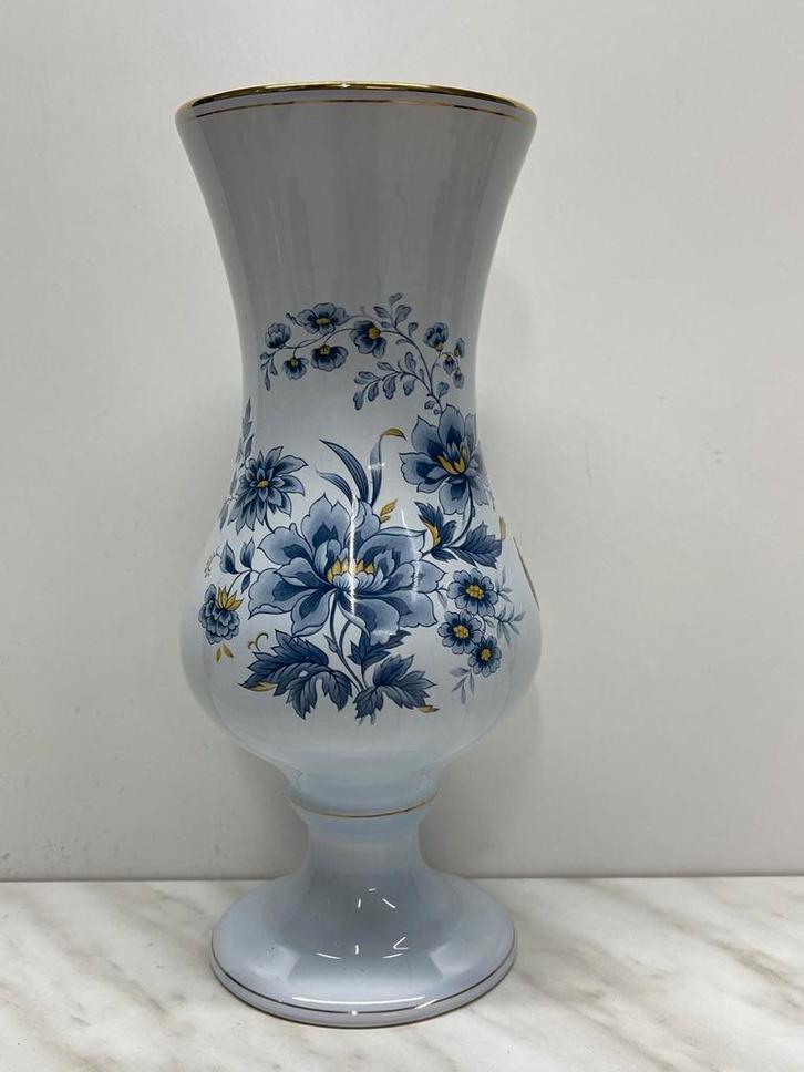 Vintage keramische Goudse Plateelvaas Flora, Antiek en Kunst, Antiek | Vazen, Ophalen of Verzenden