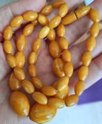 Antieke ketting Bakeliet "Egg Yolk", jaren 1920-30, Handtassen en Accessoires, Antieke sieraden, Verzenden, Koper, Ketting