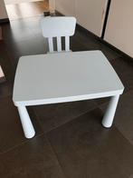 IKEA tafeltje + stoel blauw, Comme neuf, Enlèvement