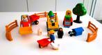 Playmobil 123 tractor met aanhangwagen dieren voertuigen, Kinderen en Baby's, Complete set, Ophalen of Verzenden, Zo goed als nieuw