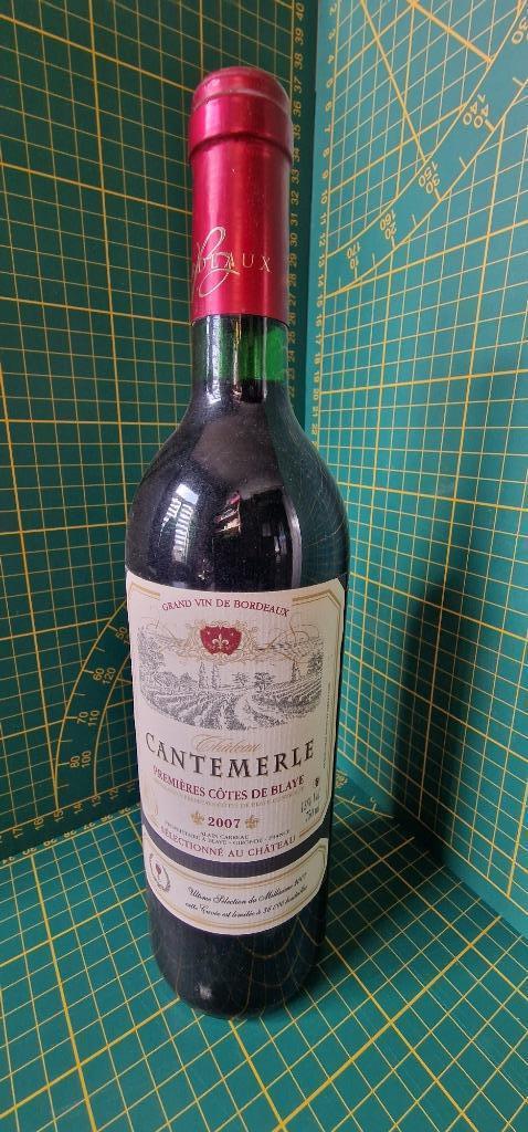 Château CANTEMERLE PREMIERES COTES DE BLAYE 2007, Verzamelen, Wijnen, Nieuw, Rode wijn, Frankrijk, Vol, Ophalen