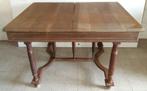 Uitschuifbare antieke eiken tafel, Ophalen, Gebruikt, 100 tot 150 cm, Eikenhout