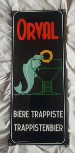 Mooi geëmailleerd bord genummerd: Trappist ORVAL., Ophalen of Verzenden, Nieuw, Reclamebord, Plaat of Schild