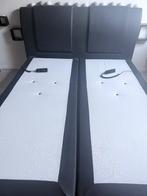Elektrische boxspring, Enlèvement, Utilisé, 160 cm, Noir