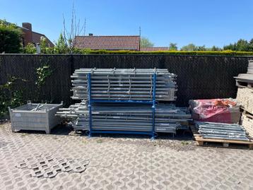 Afix stelling steiger 80m2 - incl schorenmanden en opslagbox beschikbaar voor biedingen