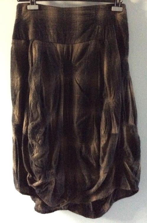 rok Ivan Grundahl, large, Kleding | Dames, Rokken, Zo goed als nieuw, Maat 42/44 (L), Bruin, Onder de knie, Verzenden