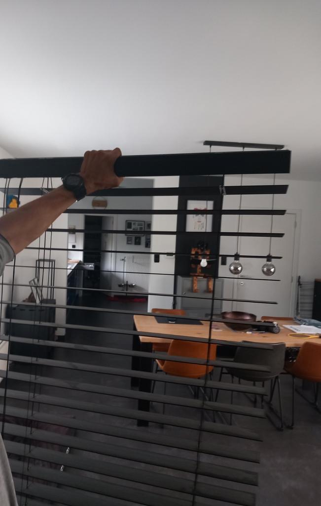 zonnelux jaloezieën hout / bamboe, Huis en Inrichting, Stoffering | Gordijnen en Lamellen, Gebruikt, 100 tot 150 cm, 50 tot 100 cm