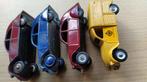 CITROEN 2CV, DINKY TOYS FRANCE, 4 stuks, Ophalen of Verzenden, Gebruikt, Auto, Dinky Toys