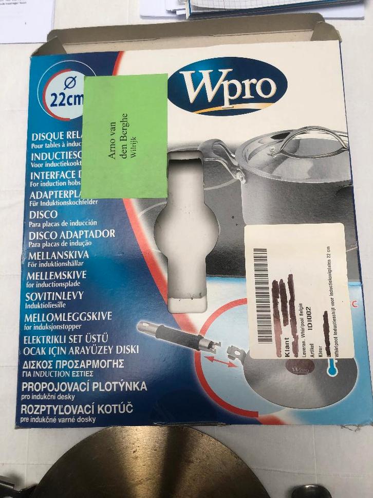 inductieschijf voor inductievuur, Maison & Meubles, Cuisine | Ustensiles de cuisine, Utilisé, Enlèvement ou Envoi