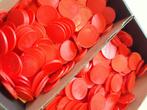 JETONS 500 st- Drankjetons - Betaalmunten - Fiches - ROOD, Verzenden, Nieuw, Feestartikel