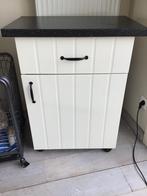 Keuken trolley, Ophalen, Gebruikt, Beige, 50 tot 100 cm