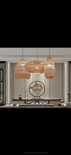 Set 3 rotan lampen NIEUW, Huis en Inrichting, Ophalen, Nieuw
