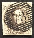 1858. Leopold l. OBP: 10Ab. Afst: 78.ruime centrage., Postzegels en Munten, Postzegels | Europa | België, Koninklijk huis, Ophalen of Verzenden