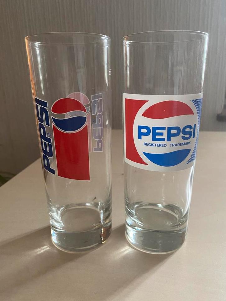 Set van 2 longdrinks Pepsi-Cola!!! ZELDZAAM!!!, Verzamelen, Glas en Drinkglazen, Zo goed als nieuw, Frisdrankglas, Ophalen of Verzenden