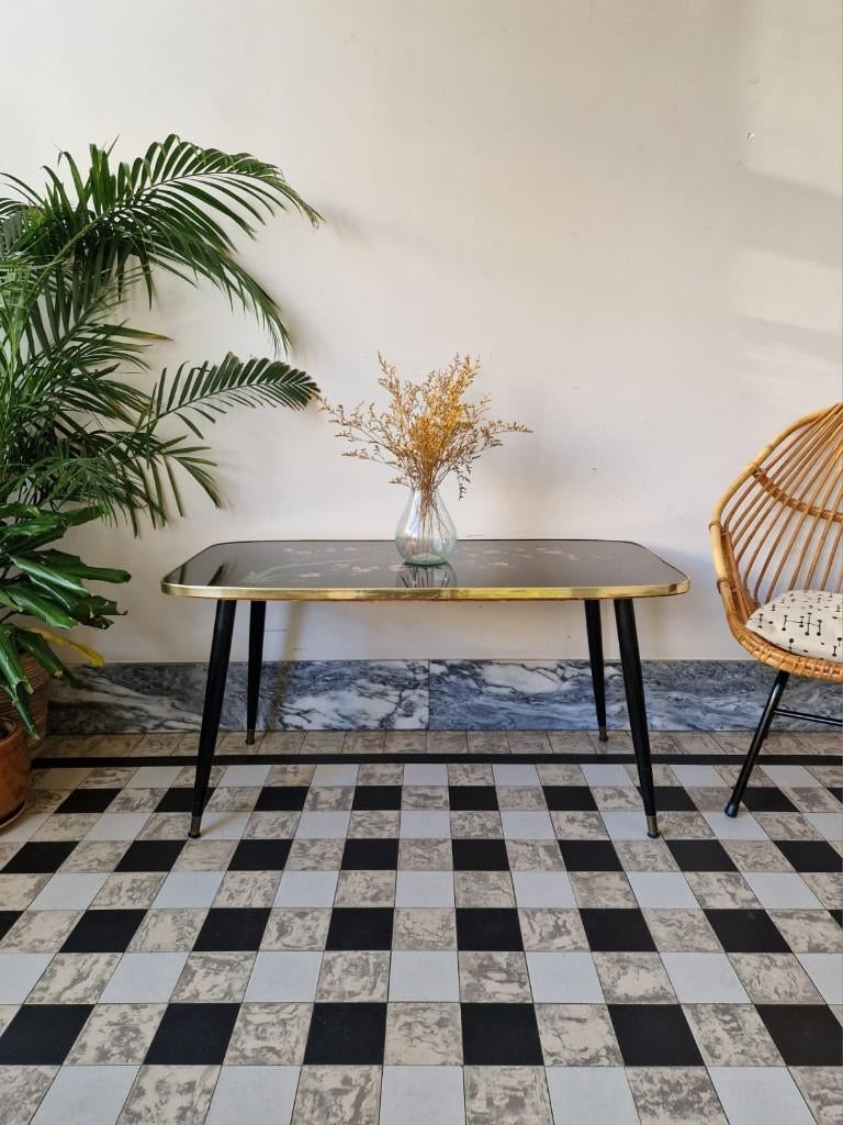 Vintage sixties salontafel | coffee table, Maison & Meubles, Accessoires pour la Maison | Autre, Utilisé, Enlèvement