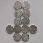 Zilveren munten 50fr België 1948/49/50/51/54, Ophalen of Verzenden