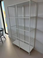 Vittsjo Wit met glazen leggers, Huis en Inrichting, Ophalen, Met plank(en), 50 tot 100 cm, Zo goed als nieuw