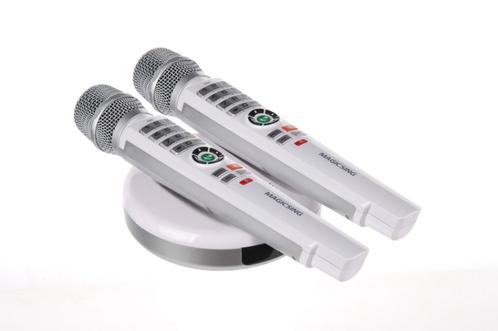 Karaoke demo-toestel magicsing E2 dual in nieuwstaat, Musique & Instruments, Microphones, Neuf, Micro chant, Sans fil, Enlèvement ou Envoi