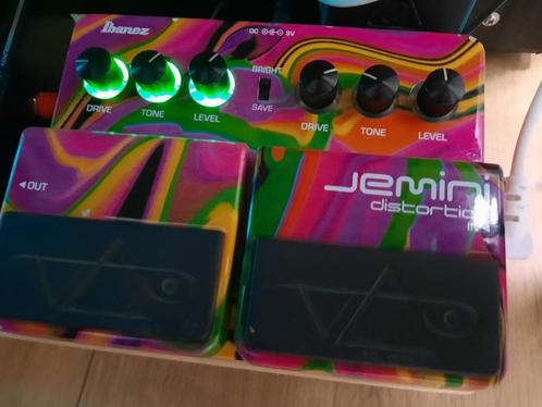 Ibanez Jemini DUAL Overdrive/Distortion Steve Vai, Muziek en Instrumenten, Effecten, Zo goed als nieuw, Chorus, Delay of Echo