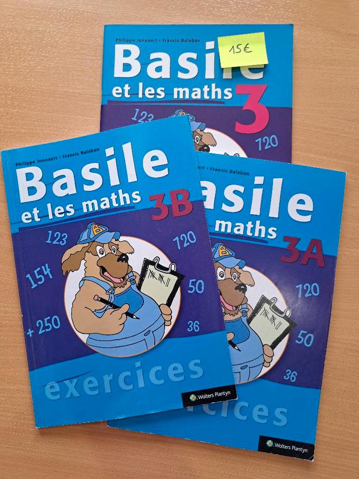 Basile et les maths 3 - Manuel scolaire math, Livres, Livres scolaires, Comme neuf, Mathématiques A, Primaire, Enlèvement