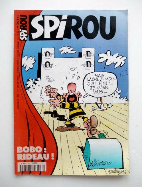 Spirou n° 3057 - Dernier Bobo et hommage Deliège - nov. 1996, Livres, BD, Utilisé, Une BD, Enlèvement ou Envoi