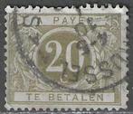 Belgie 1895 - OBP 6TX - Takszegel 20 c. (ST), Verzenden, Gestempeld, Gestempeld