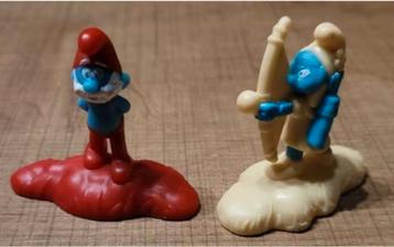 De Smurfen: 2 figuurtjes  beschikbaar voor biedingen