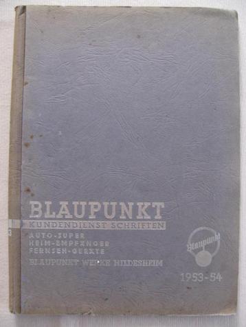BLAUPUNKT CAR RADIO DOCUMENTATION 1953 1954