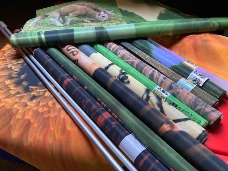 ETALAGEBANNERS, Huis en Inrichting, Woonaccessoires | Overige, Zo goed als nieuw, Ophalen
