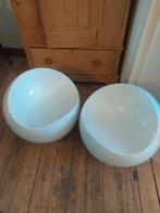 2 fauteuils Ball Chair XLBoom blancs, Ophalen, Gebruikt, Minder dan 75 cm, Seventies