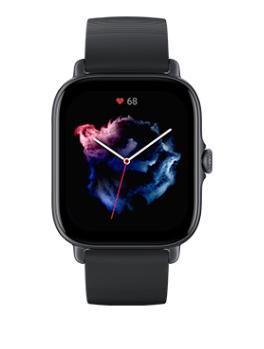 Amazfit GTS 3 4,45 cm AMOLED 42 Graphite GPS (satelliet), Handtassen en Accessoires, Smartwatches, Zo goed als nieuw, iOS, Zwart