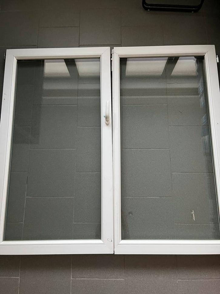 Raam + kader te koop, Doe-het-zelf en Bouw, Glas en Ramen, Gebruikt, Gevelraam of Ruit, 120 tot 160 cm, 120 tot 160 cm, Dubbelglas