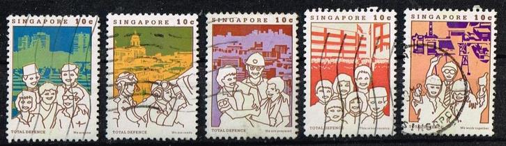 Postzegels uit Singapore - K 3932 - verdediging, Postzegels en Munten, Postzegels | Azië, Gestempeld, Zuid-Azië, Verzenden