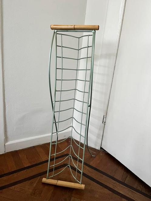 Vintage mintgroen rekje met bamboe handvat, Antiek en Kunst, Antiek | Woonaccessoires, Ophalen