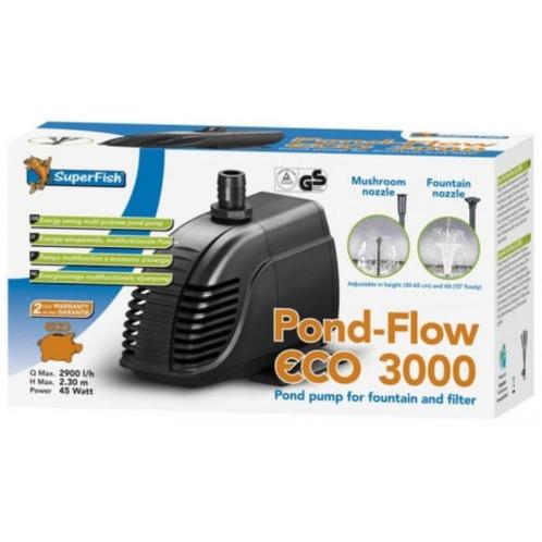 SuperFish Pond Flow Eco 3000 fonteinpomp, Tuin en Terras, Vijver-toebehoren, Nieuw, Vijverpomp, Ophalen of Verzenden