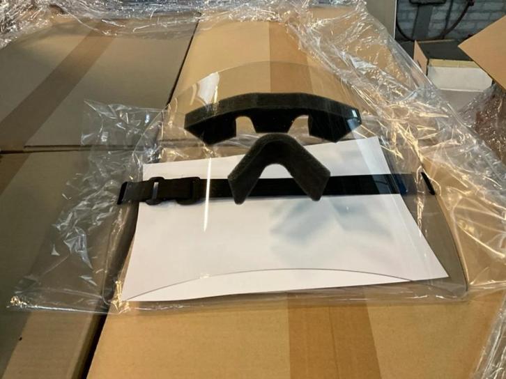 Allplast Gezichtsbescherming-masker met Hoofdband. Herbruikb, Doe-het-zelf en Bouw, Veiligheidsbrillen, Nieuw, Ultraviolet, Ophalen of Verzenden