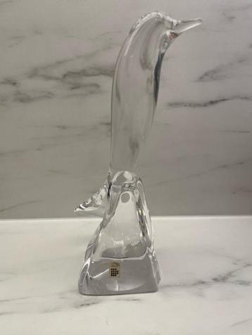Witte kristallen vogelsculptuur - Gesigneerd Daum - 1950 beschikbaar voor biedingen