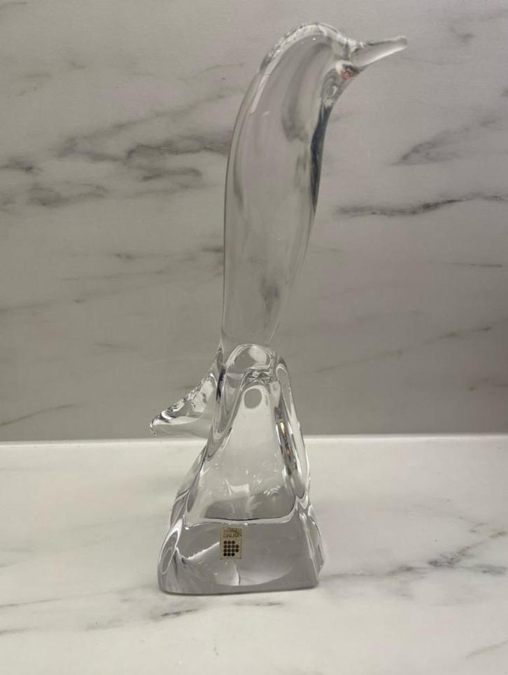 Witte kristallen vogelsculptuur - Gesigneerd Daum - 1950, Antiek en Kunst, Antiek | Glaswerk en Kristal, Ophalen of Verzenden