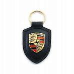 Porsche zwarte leren sleutelhanger, Auto-onderdelen, Ophalen of Verzenden, Nieuw, Porsche
