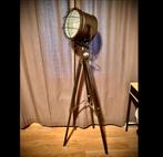 Spotlamp hout/metaal INDUSTRIEEL 1,60m, Ophalen, Zo goed als nieuw