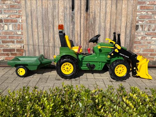 Tractor John Deere frontlader luchtband versnellingen kar, Kinderen en Baby's, Speelgoed | Buiten | Voertuigen en Loopfietsen