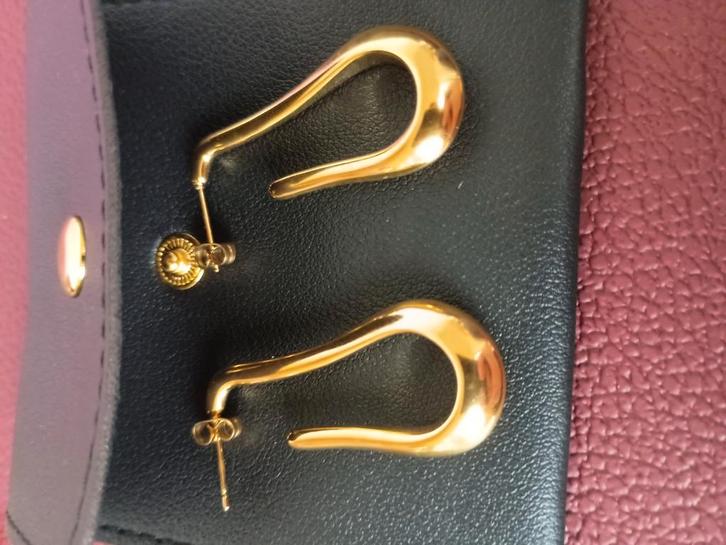 18k verguld rvs hypoallergeen, Bijoux, Sacs & Beauté, Boucles d'oreilles, Neuf, Enlèvement ou Envoi