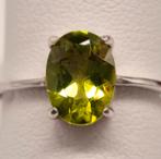 Natuurlijke peridot in S925 zilveren zetting, Nieuw, Ophalen of Verzenden, Dame of Heer, Met edelsteen