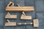 4 x antieke blokschaven + gratis houten hamer kleine prijs, Antiek en Kunst, Ophalen of Verzenden