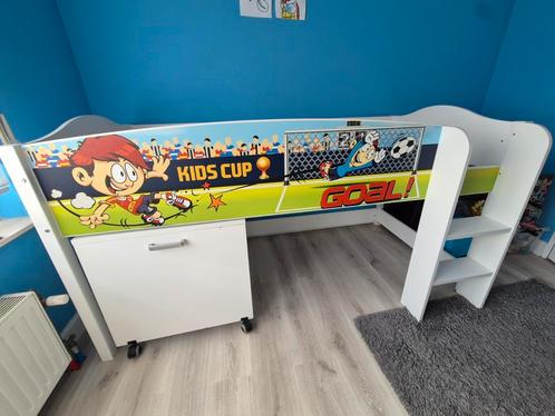 Halfhoogslaper met bureau, Kinderen en Baby's, Kinderkamer | Stapelbedden en Hoogslapers, Gebruikt, Halfhoogslaper, Ophalen