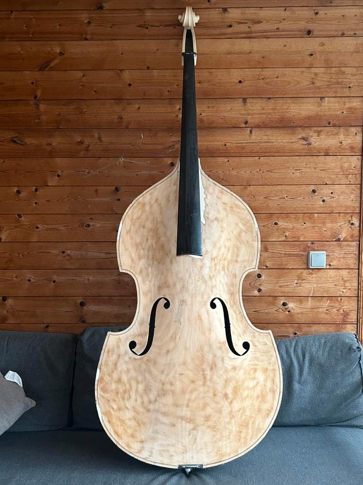 Contrebasse (projet/décor) + pièces, Musique & Instruments, Instruments à cordes frottées | Contrebasses, Utilisé, Enlèvement