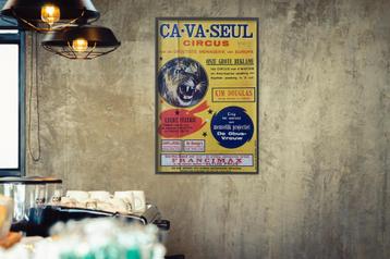 Affiche de cirque - Cava Seul (années 1950), Enlèvement ou Envoi, Comme neuf, X, Autres types