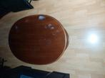 Ovalen salontafel  120 cm lang met kleine lade vooraan, Huis en Inrichting, Ophalen, Zo goed als nieuw