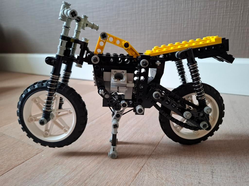 Vintage Lego technic 8838 crossmotor, Ophalen, Lego, Technic